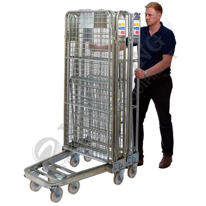 foldable cage roll container